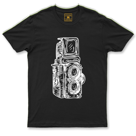 Drifit Shirt: Twin Lens Camera Sketch