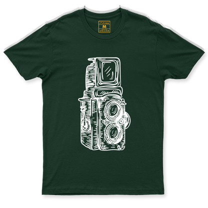 Drifit Shirt: Twin Lens Camera Sketch