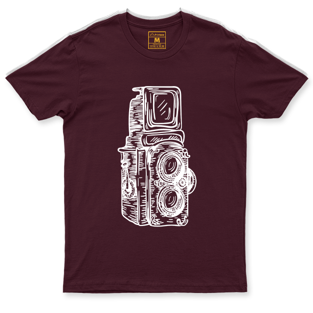 Drifit Shirt: Twin Lens Camera Sketch