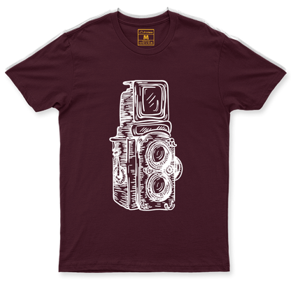 Drifit Shirt: Twin Lens Camera Sketch
