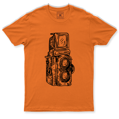 Drifit Shirt: Twin Lens Camera Sketch