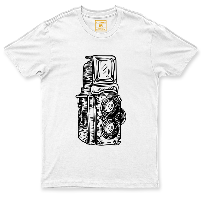 Drifit Shirt: Twin Lens Camera Sketch