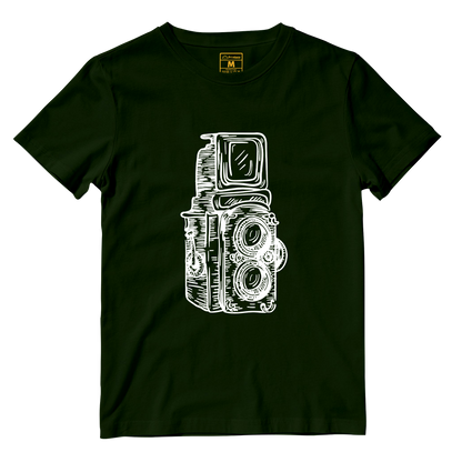 Cotton Shirt: Twin Lens Camera Sketch