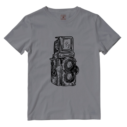 Cotton Shirt: Twin Lens Camera Sketch
