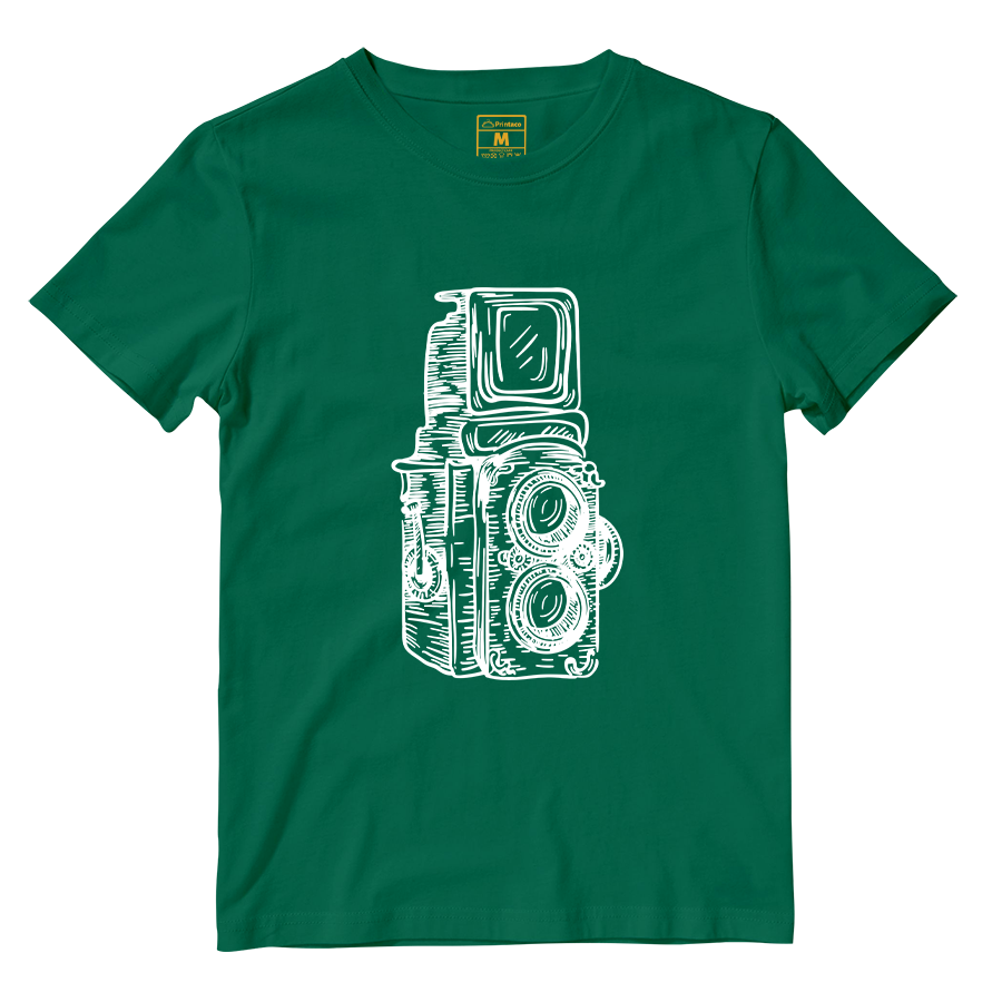 Cotton Shirt: Twin Lens Camera Sketch