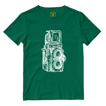 Cotton Shirt: Twin Lens Camera Sketch