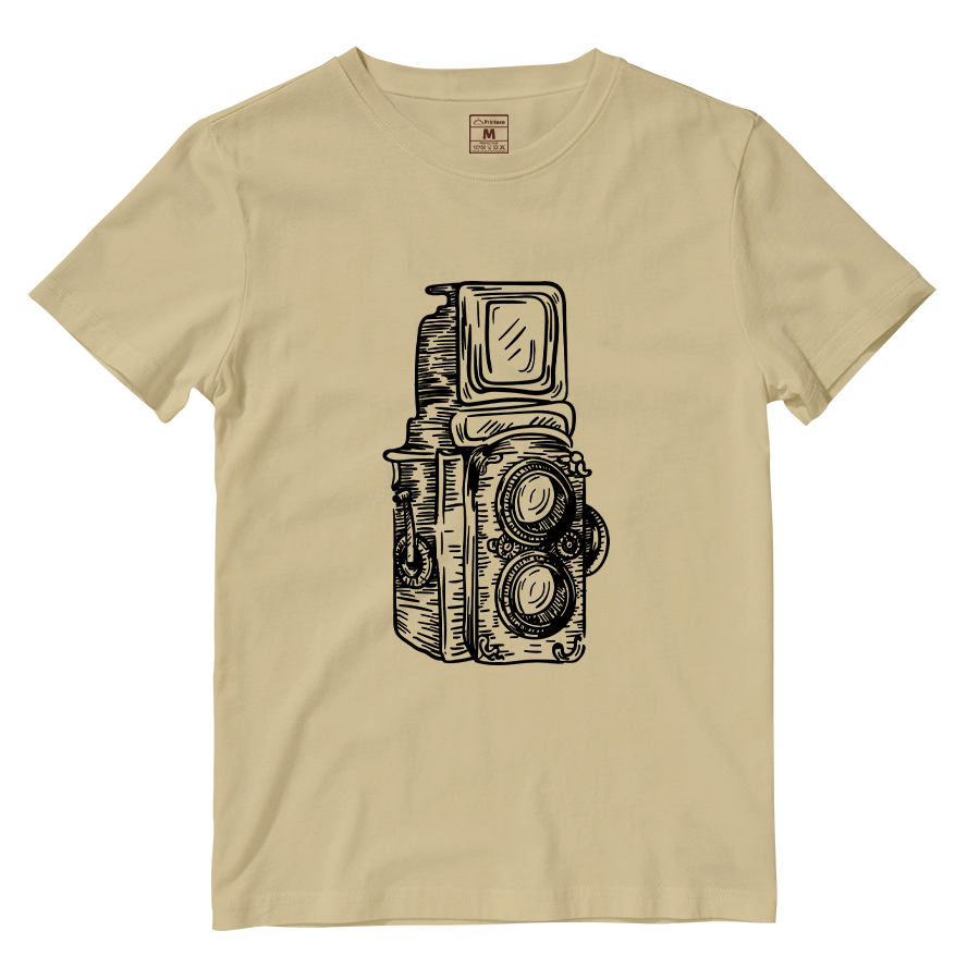 Cotton Shirt: Twin Lens Camera Sketch