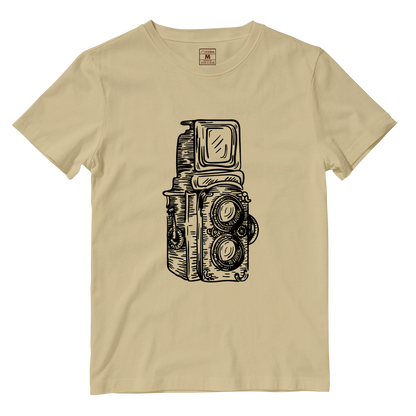 Cotton Shirt: Twin Lens Camera Sketch