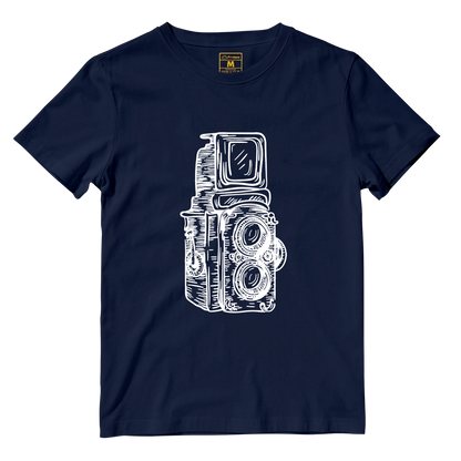 Cotton Shirt: Twin Lens Camera Sketch