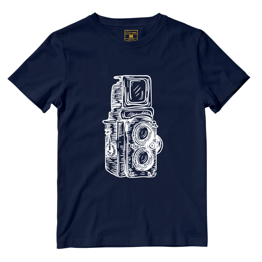 Cotton Shirt: Twin Lens Camera Sketch