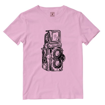 Cotton Shirt: Twin Lens Camera Sketch