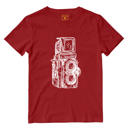 Cotton Shirt: Twin Lens Camera Sketch