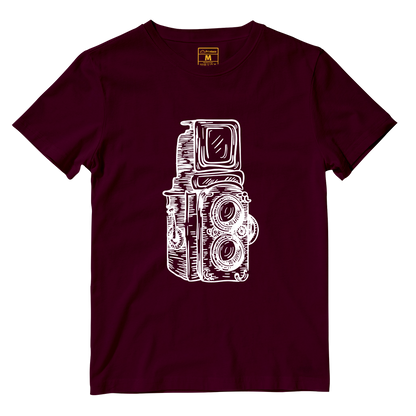 Cotton Shirt: Twin Lens Camera Sketch