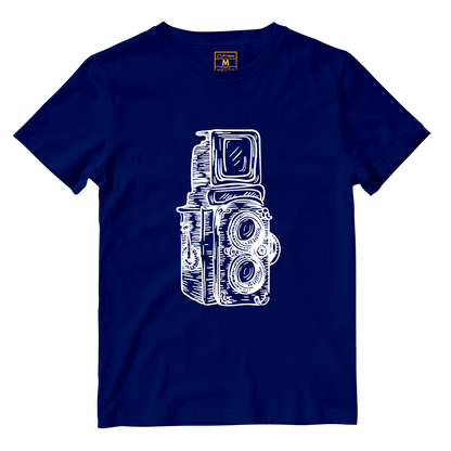 Cotton Shirt: Twin Lens Camera Sketch