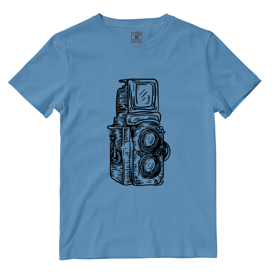 Cotton Shirt: Twin Lens Camera Sketch