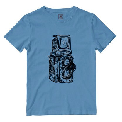 Cotton Shirt: Twin Lens Camera Sketch