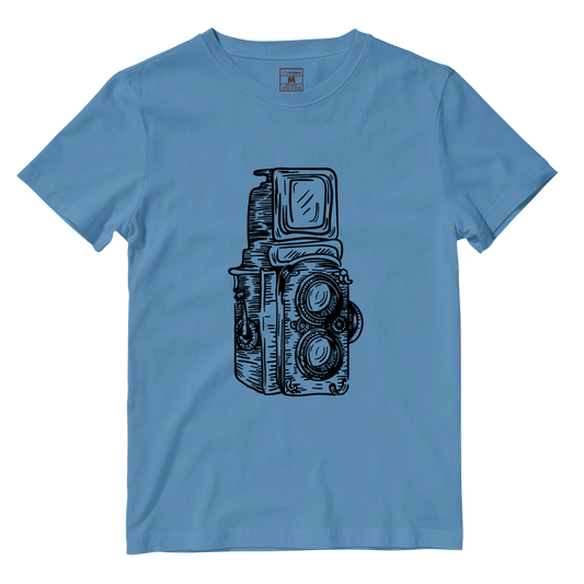 Cotton Shirt: Twin Lens Camera Sketch