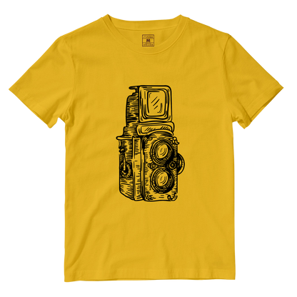 Cotton Shirt: Twin Lens Camera Sketch