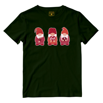 Cotton Shirt: Valentines Day Cute Gnomes