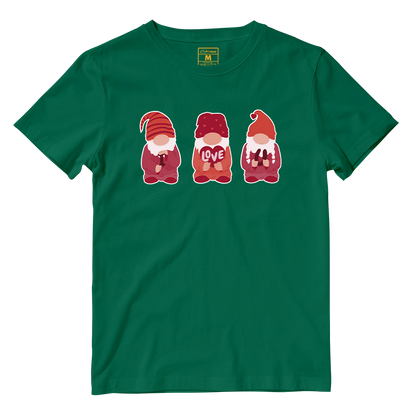 Cotton Shirt: Valentines Day Cute Gnomes