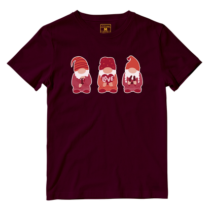 Cotton Shirt: Valentines Day Cute Gnomes