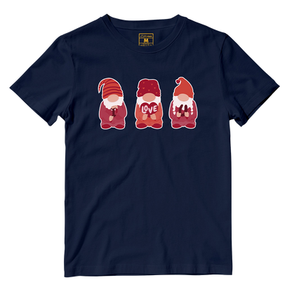 Cotton Shirt: Valentines Day Cute Gnomes