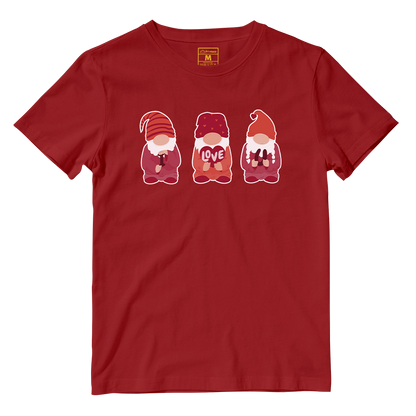 Cotton Shirt: Valentines Day Cute Gnomes