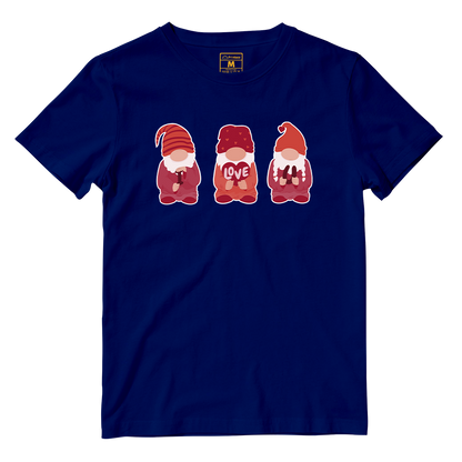 Cotton Shirt: Valentines Day Cute Gnomes