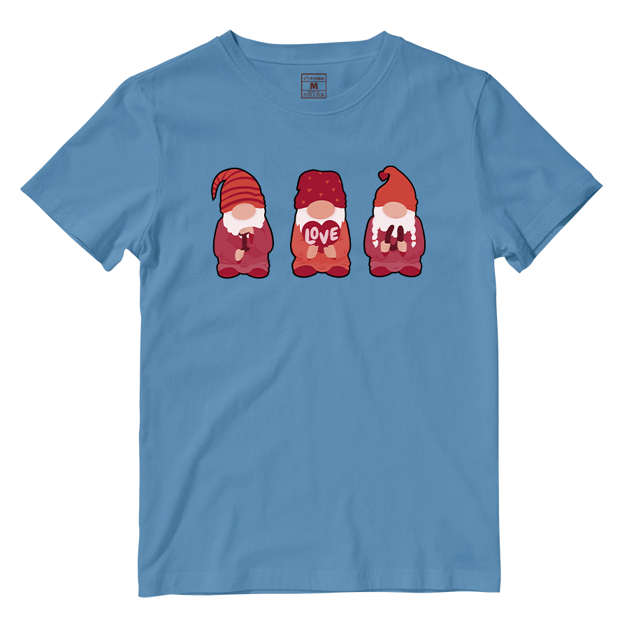 Cotton Shirt: Valentines Day Cute Gnomes