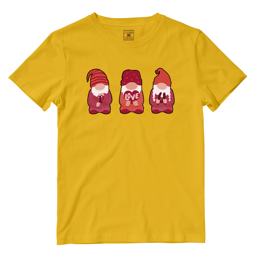 Cotton Shirt: Valentines Day Cute Gnomes