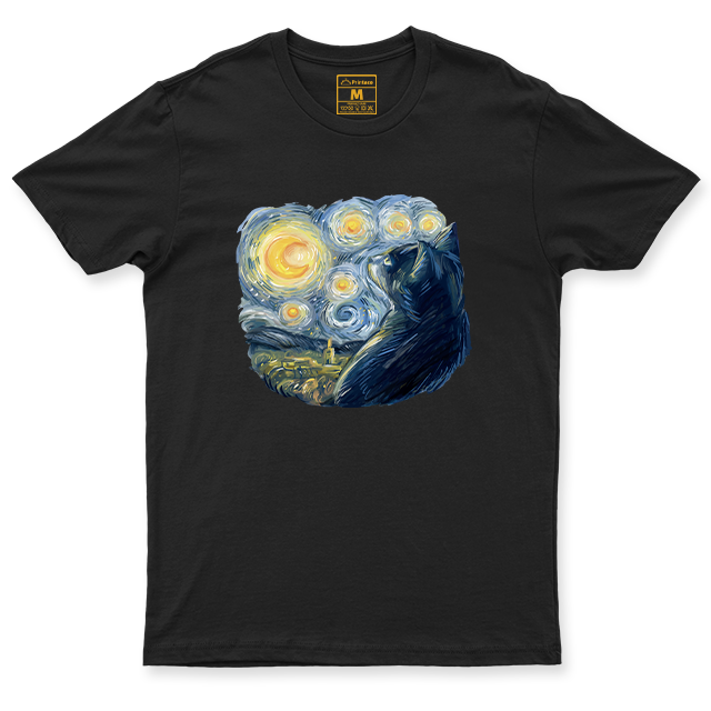 C. Spandex Shirt: Van Gogh Cat – Printaco