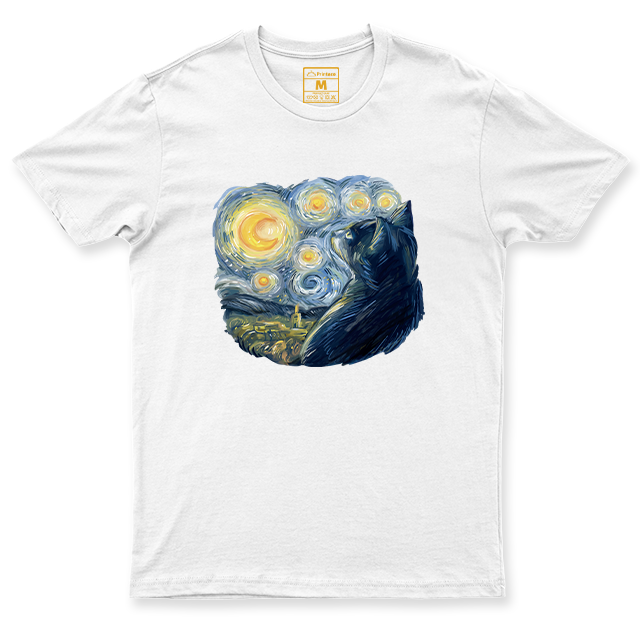 C. Spandex Shirt: Van Gogh Cat