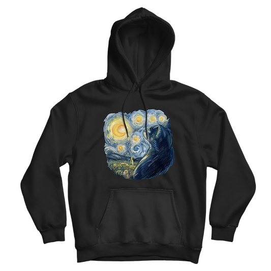 Van Gogh Cat Hoodie