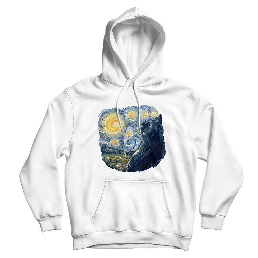 Van Gogh Cat Hoodie