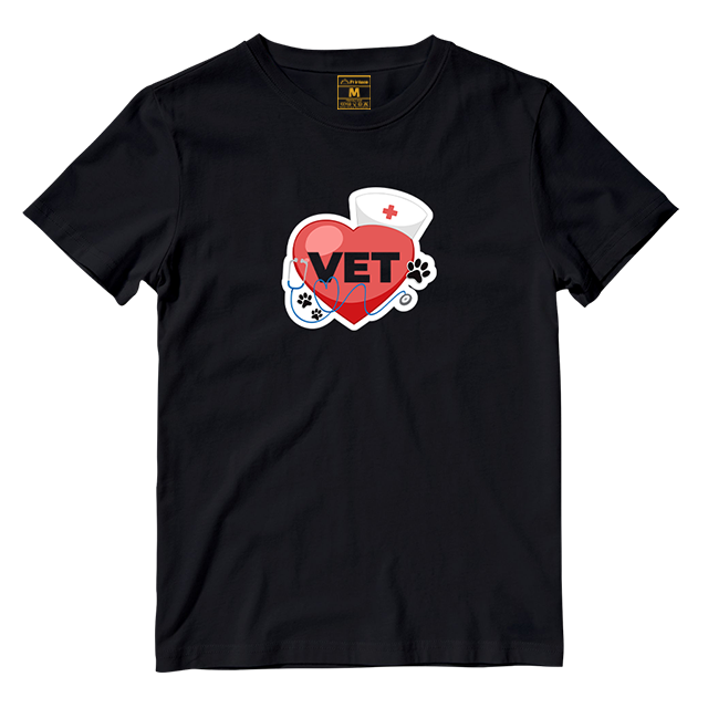 Cotton Shirt: Vet Heart