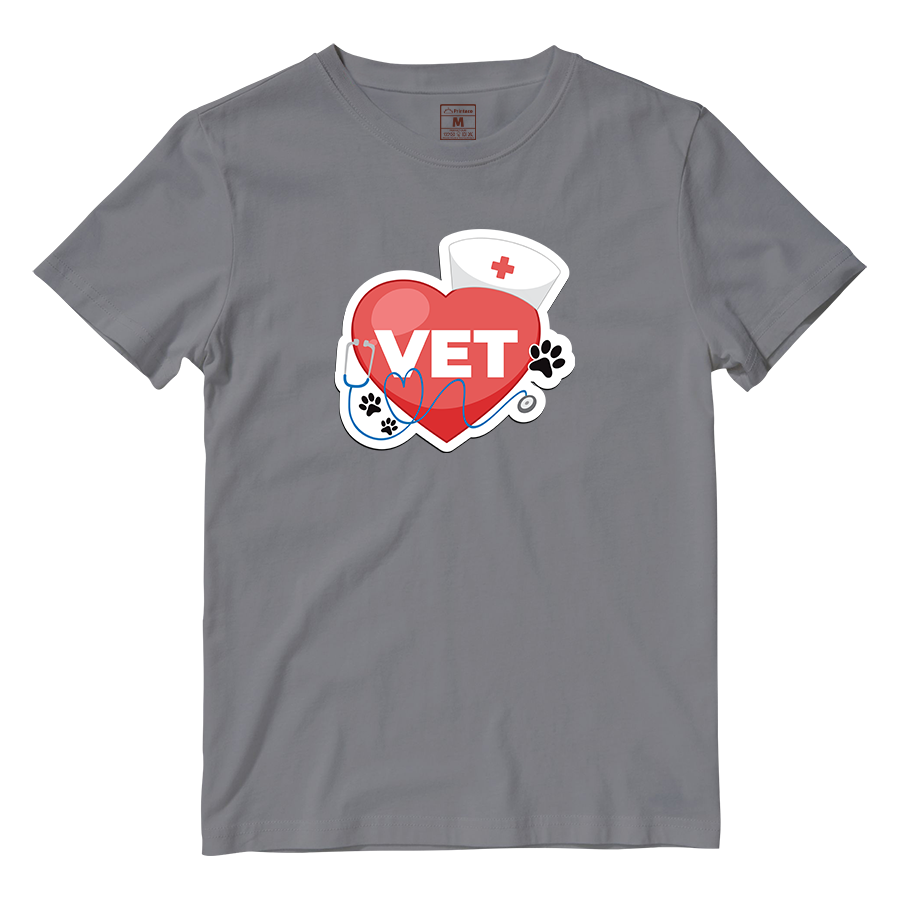 Cotton Shirt: Vet Heart