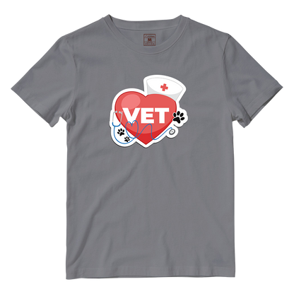 Cotton Shirt: Vet Heart