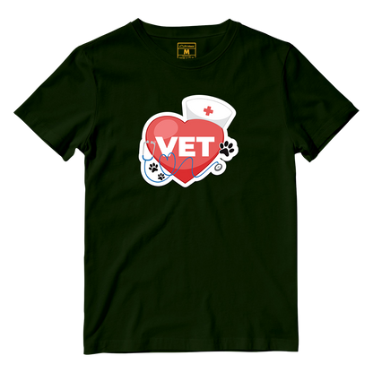 Cotton Shirt: Vet Heart