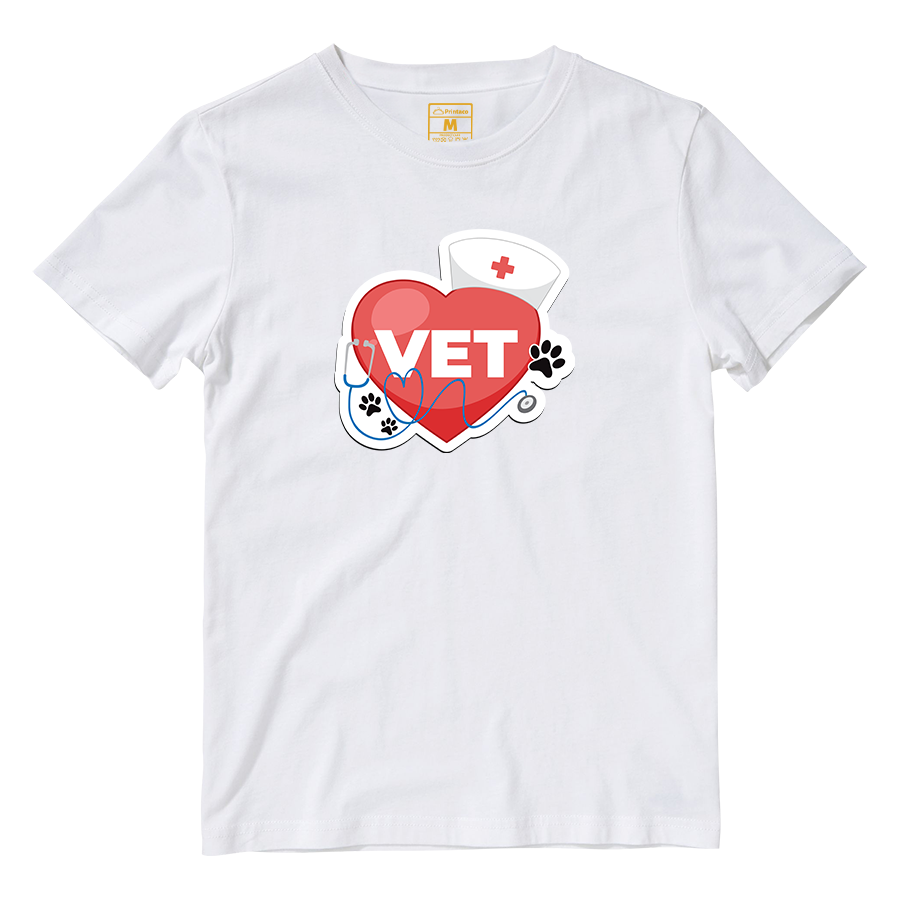 Cotton Shirt: Vet Heart