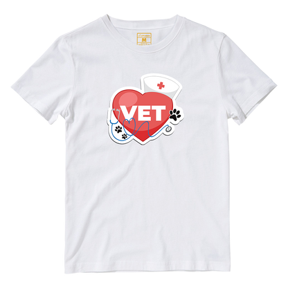 Cotton Shirt: Vet Heart