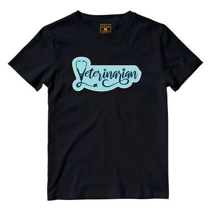 Cotton Shirt: Veterinarian Cursive