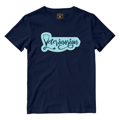 Cotton Shirt: Veterinarian Cursive