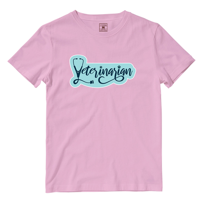 Cotton Shirt: Veterinarian Cursive