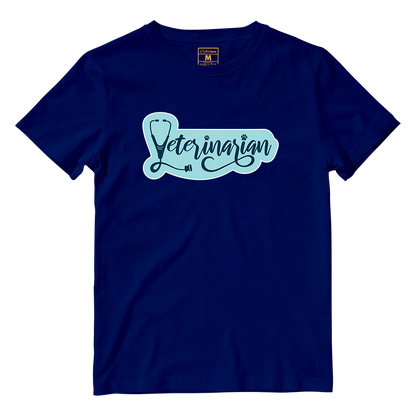 Cotton Shirt: Veterinarian Cursive