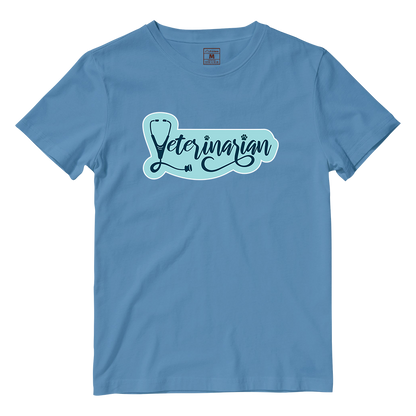 Cotton Shirt: Veterinarian Cursive