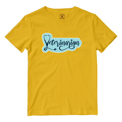 Cotton Shirt: Veterinarian Cursive