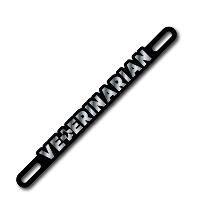 Car Plate Badge: Veterinarian Version 2