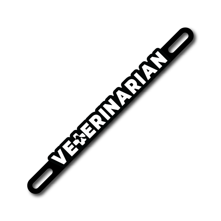 Car Plate Badge: Veterinarian Version 2