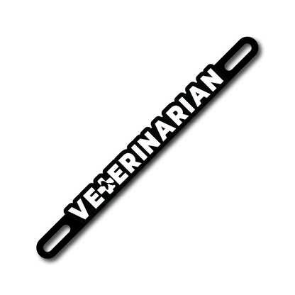 Car Plate Badge: Veterinarian Version 2