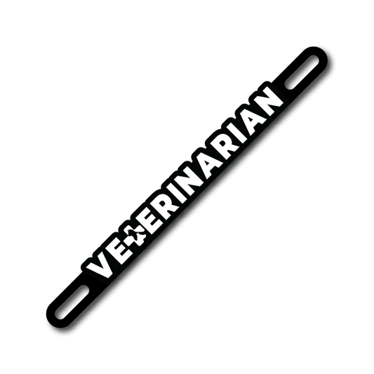 Car Plate Badge: Veterinarian Version 2